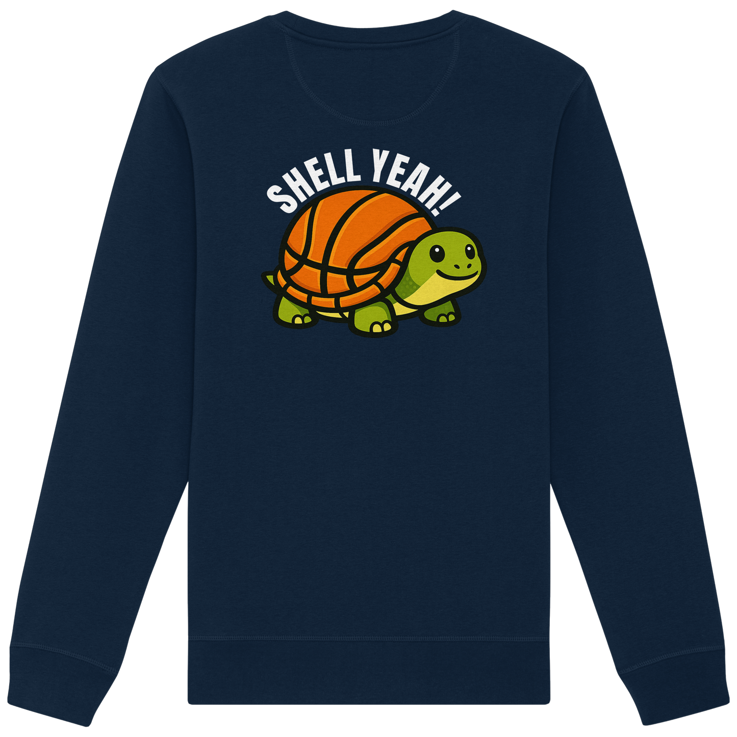 Mr. Turtle Backprint - Organic Basic Unisex Sweatshirt