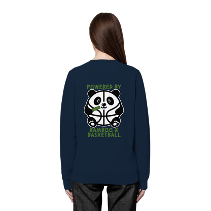 Basketball Panda Backprint - Organic Basic Unisex Sweatshirt