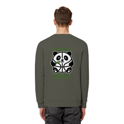 Basketball Panda Backprint - Organic Basic Unisex Sweatshirt