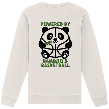 Basketball Panda Backprint - Organic Basic Unisex Sweatshirt