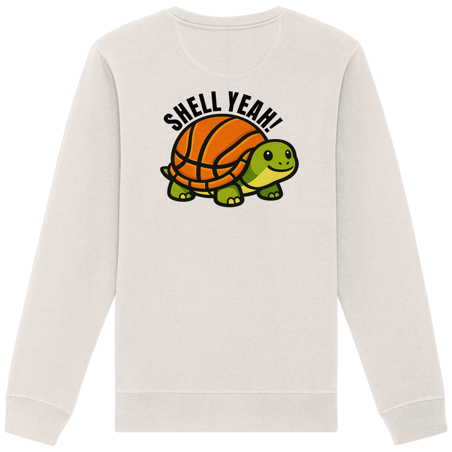 Mr. Turtle Backprint - Organic Basic Unisex Sweatshirt