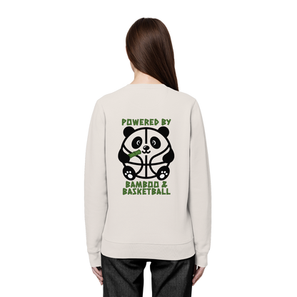Basketball Panda Backprint - Organic Basic Unisex Sweatshirt