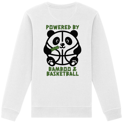 Basketball Panda Backprint - Organic Basic Unisex Sweatshirt