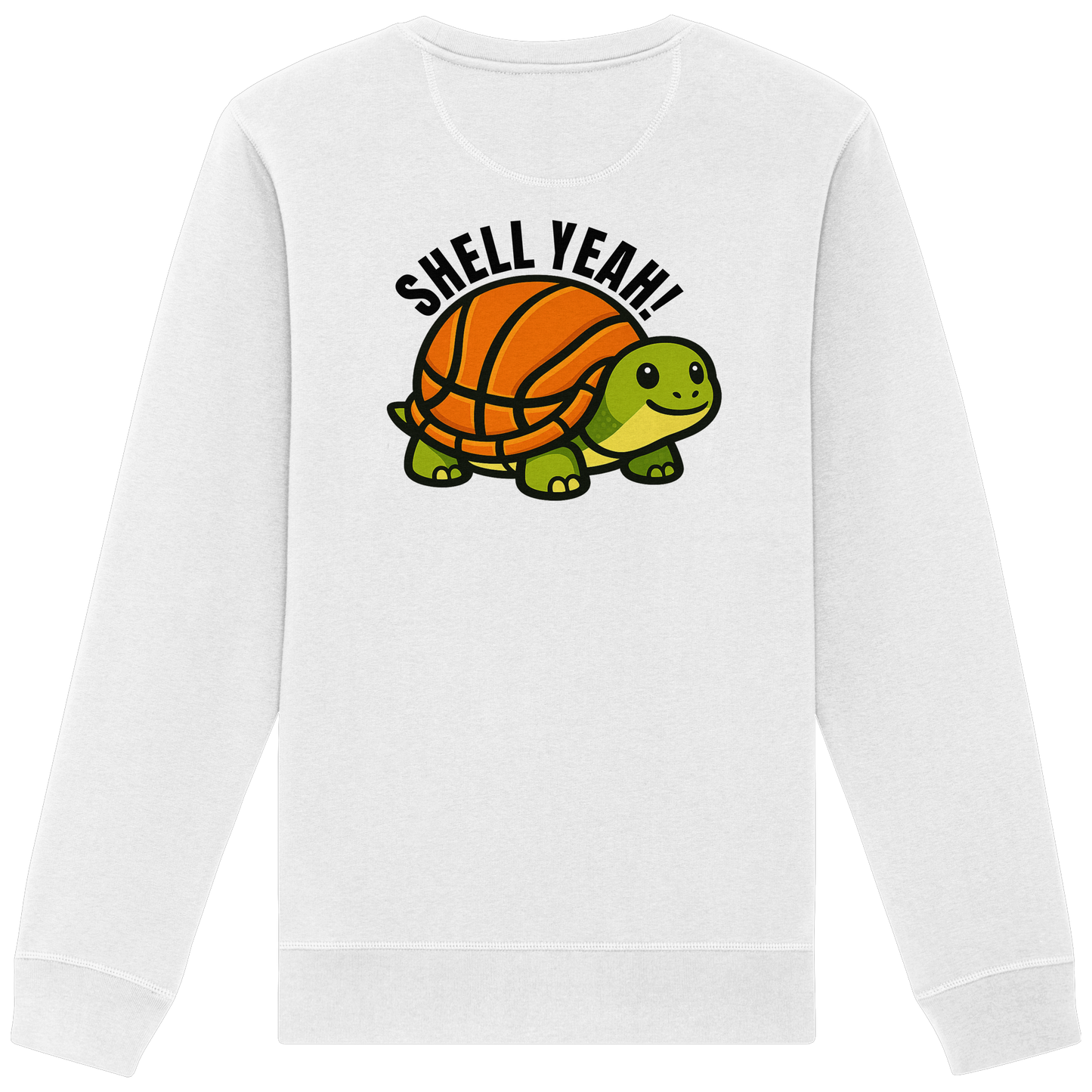 Mr. Turtle Backprint - Organic Basic Unisex Sweatshirt