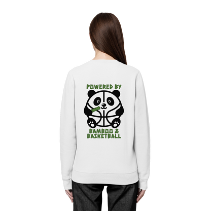 Basketball Panda Backprint - Organic Basic Unisex Sweatshirt