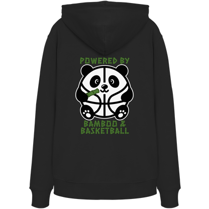 Basketball Panda Backprint - Organic Hoodie