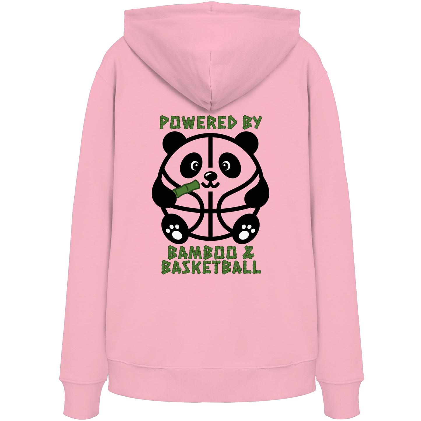 Basketball Panda Backprint - Organic Hoodie