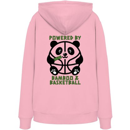 Basketball Panda Backprint - Organic Hoodie