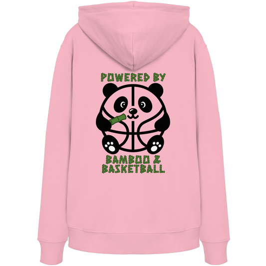 Basketball Panda Backprint - Organic Hoodie