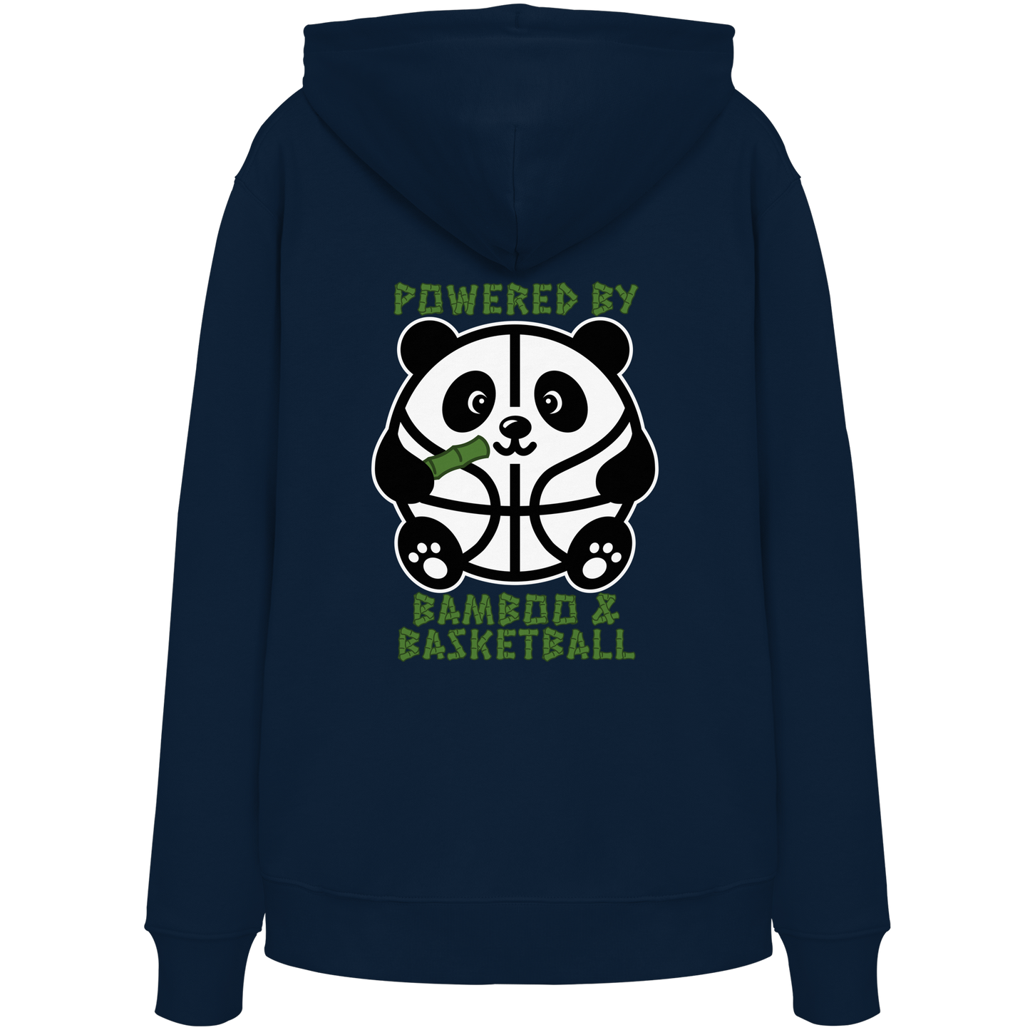 Basketball Panda Backprint - Organic Hoodie