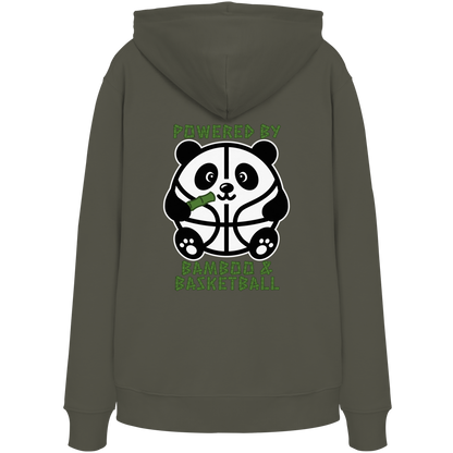 Basketball Panda Backprint - Organic Hoodie