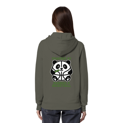 Basketball Panda Backprint - Organic Hoodie