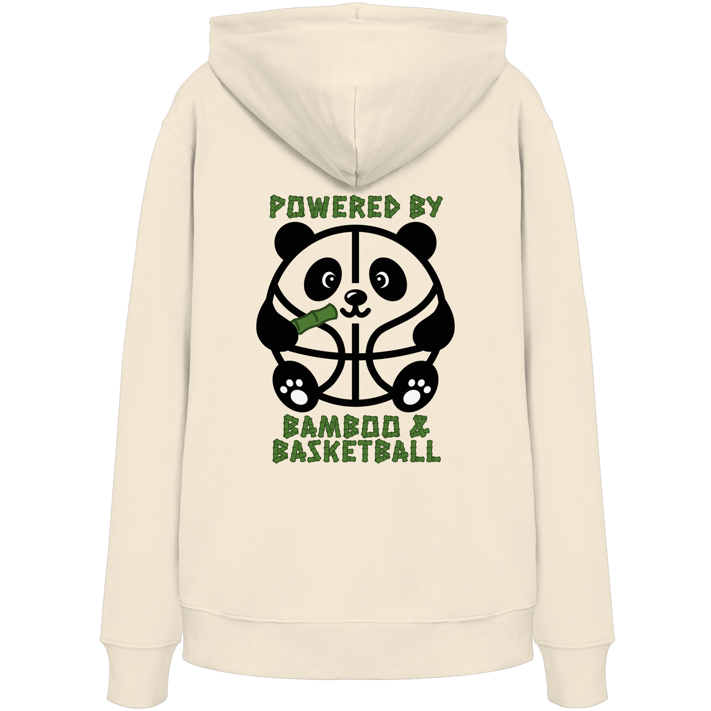 Basketball Panda Backprint - Organic Hoodie