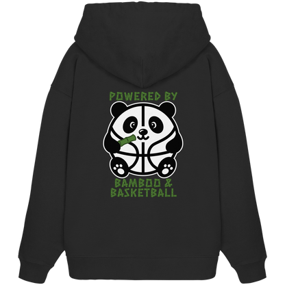 Basketball Panda Backprint - Organic Oversize Hoodie