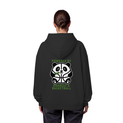 Basketball Panda Backprint - Organic Oversize Hoodie