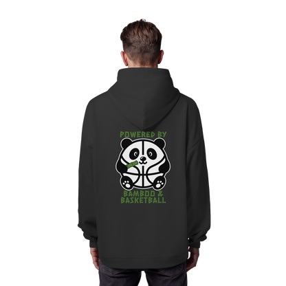 Basketball Panda Backprint - Organic Oversize Hoodie