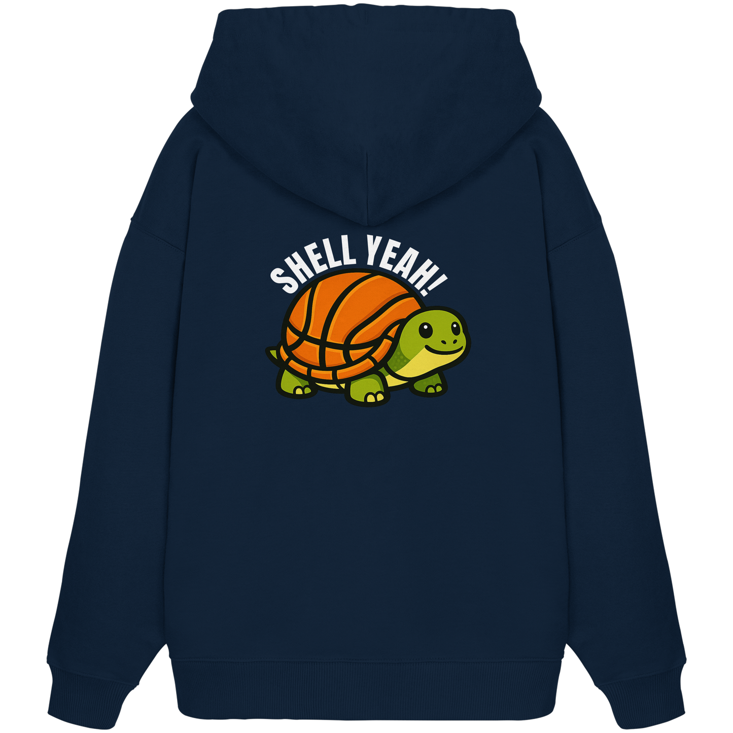 Mr. Turtle Backprint - Organic Oversize Hoodie