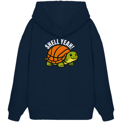 Mr. Turtle Backprint - Organic Oversize Hoodie