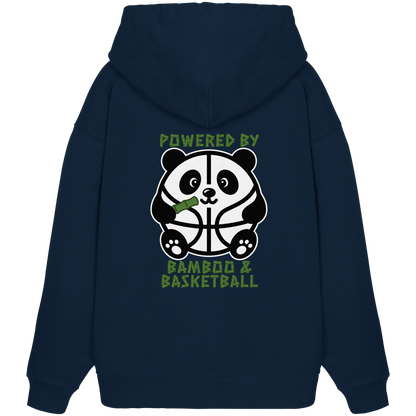 Basketball Panda Backprint - Organic Oversize Hoodie