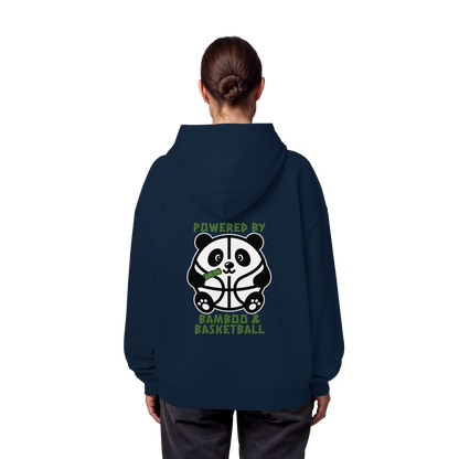 Basketball Panda Backprint - Organic Oversize Hoodie
