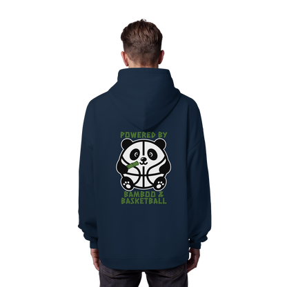 Basketball Panda Backprint - Organic Oversize Hoodie