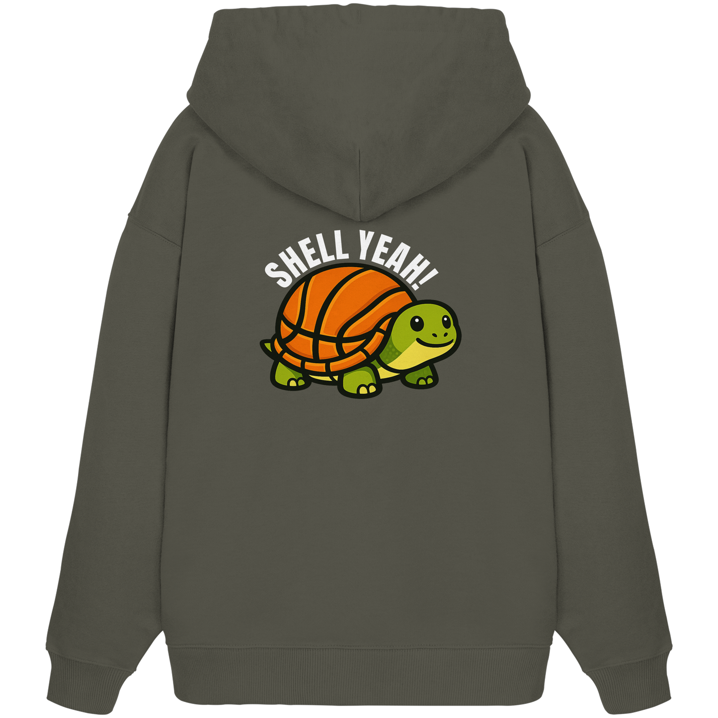 Mr. Turtle Backprint - Organic Oversize Hoodie