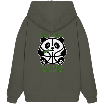 Basketball Panda Backprint - Organic Oversize Hoodie