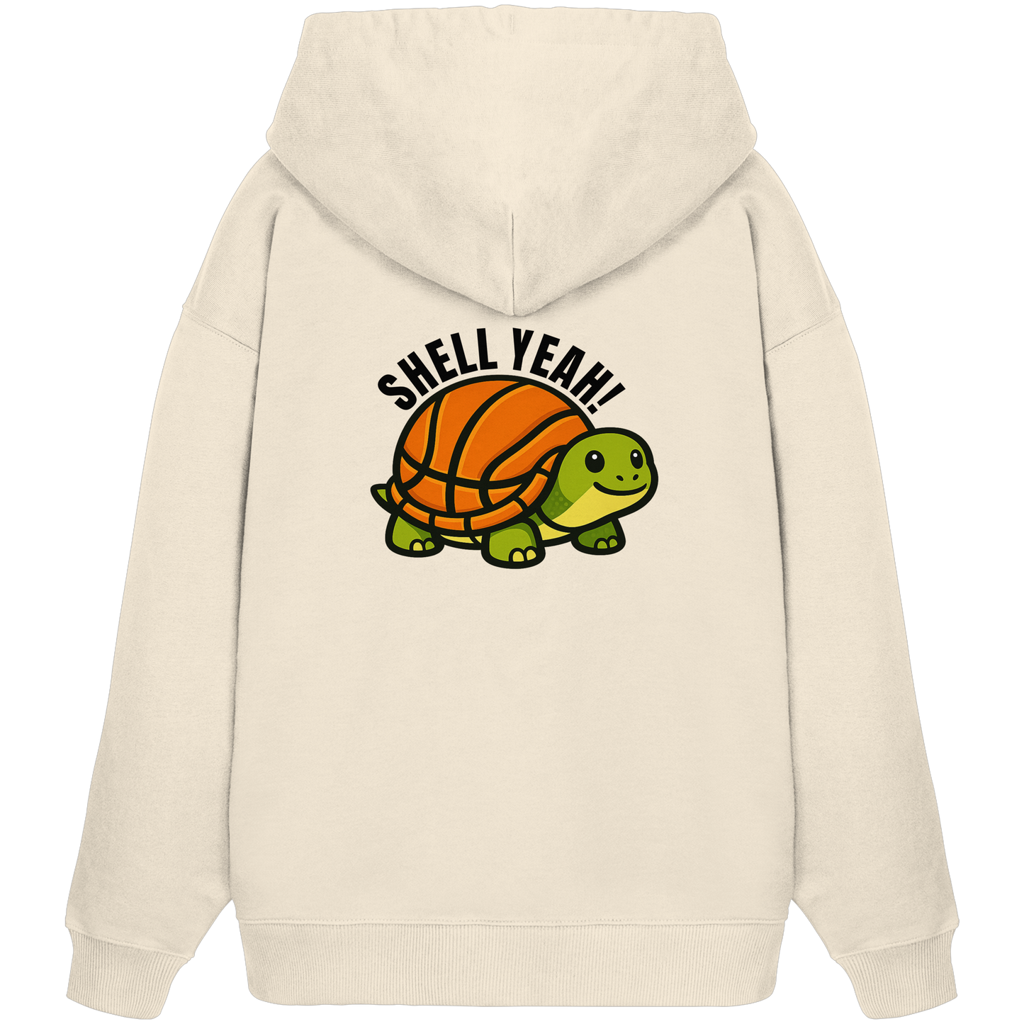Mr. Turtle Backprint - Organic Oversize Hoodie