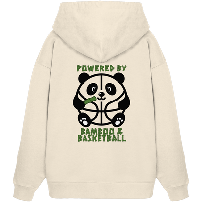Basketball Panda Backprint - Organic Oversize Hoodie