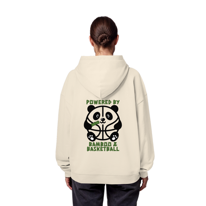 Basketball Panda Backprint - Organic Oversize Hoodie