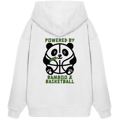 Basketball Panda Backprint - Organic Oversize Hoodie