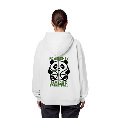 Basketball Panda Backprint - Organic Oversize Hoodie