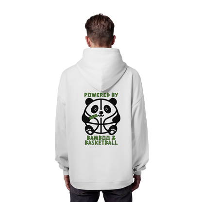 Basketball Panda Backprint - Organic Oversize Hoodie