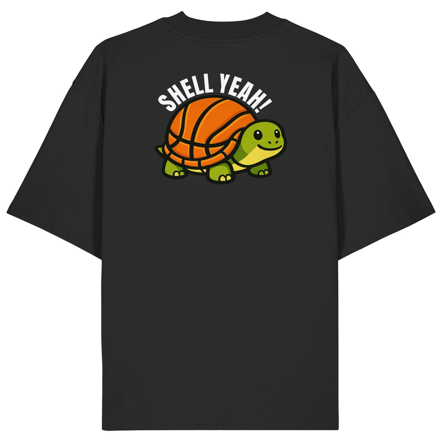 Mr. Turtle Backprint - Organic Oversize Shirt