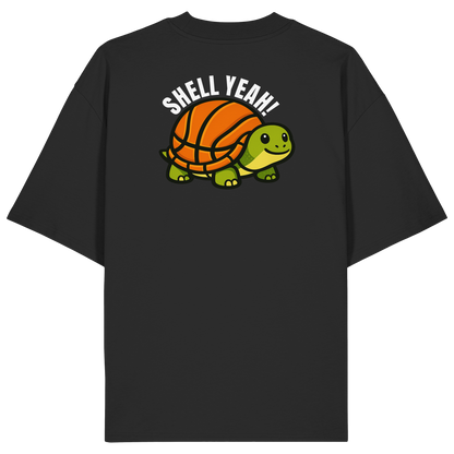 Mr. Turtle Backprint - Organic Oversize Shirt