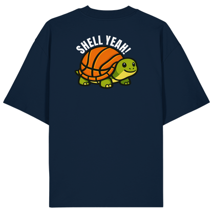 Mr. Turtle Backprint - Organic Oversize Shirt