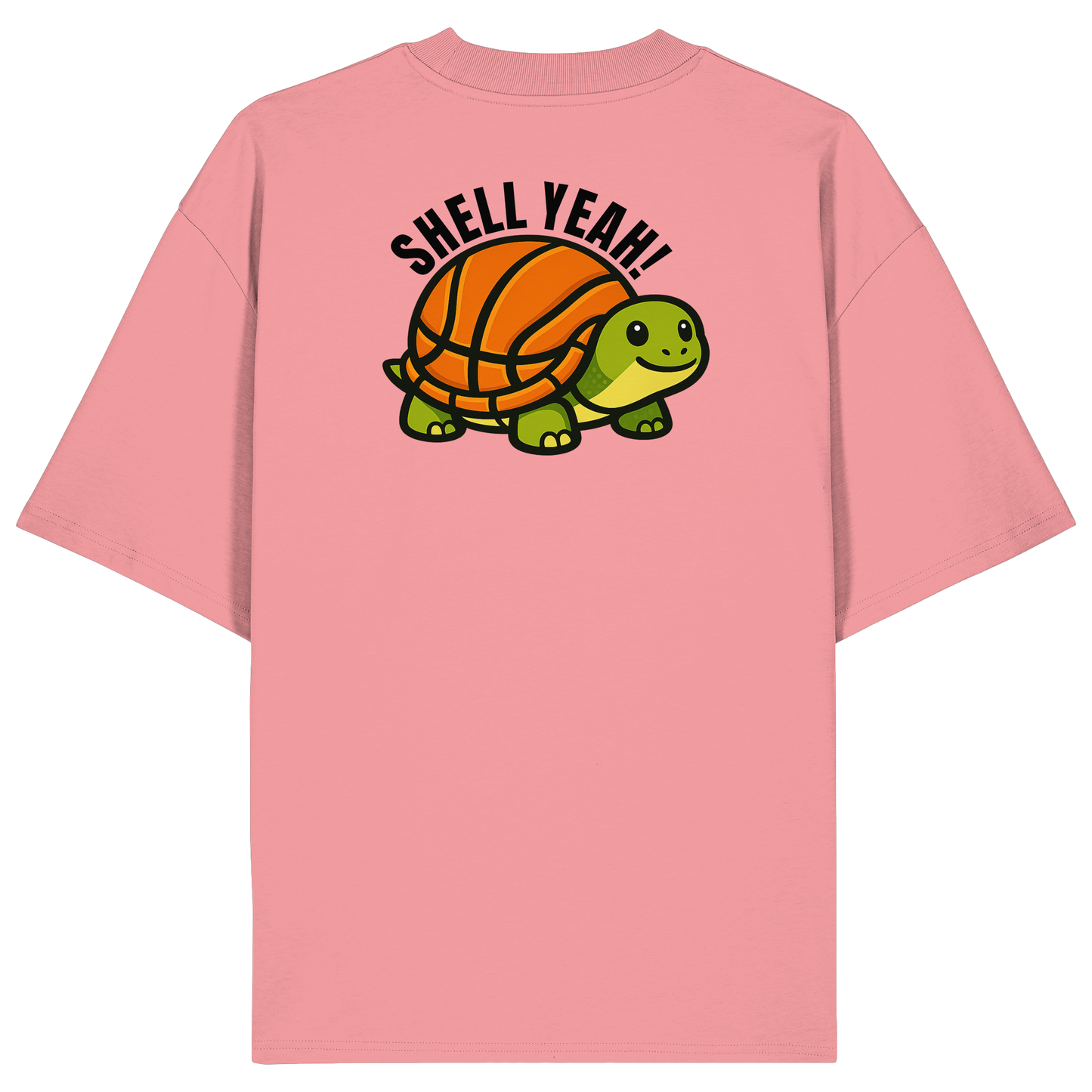 Mr. Turtle Backprint - Organic Oversize Shirt