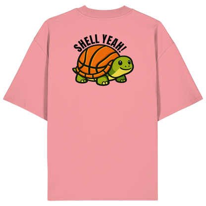 Mr. Turtle Backprint - Organic Oversize Shirt