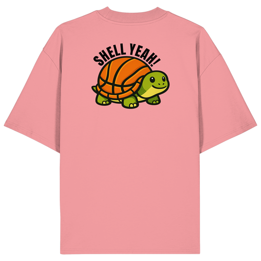 Mr. Turtle Backprint - Organic Oversize Shirt