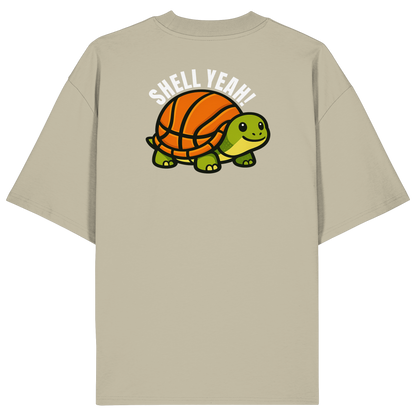 Mr. Turtle Backprint - Organic Oversize Shirt
