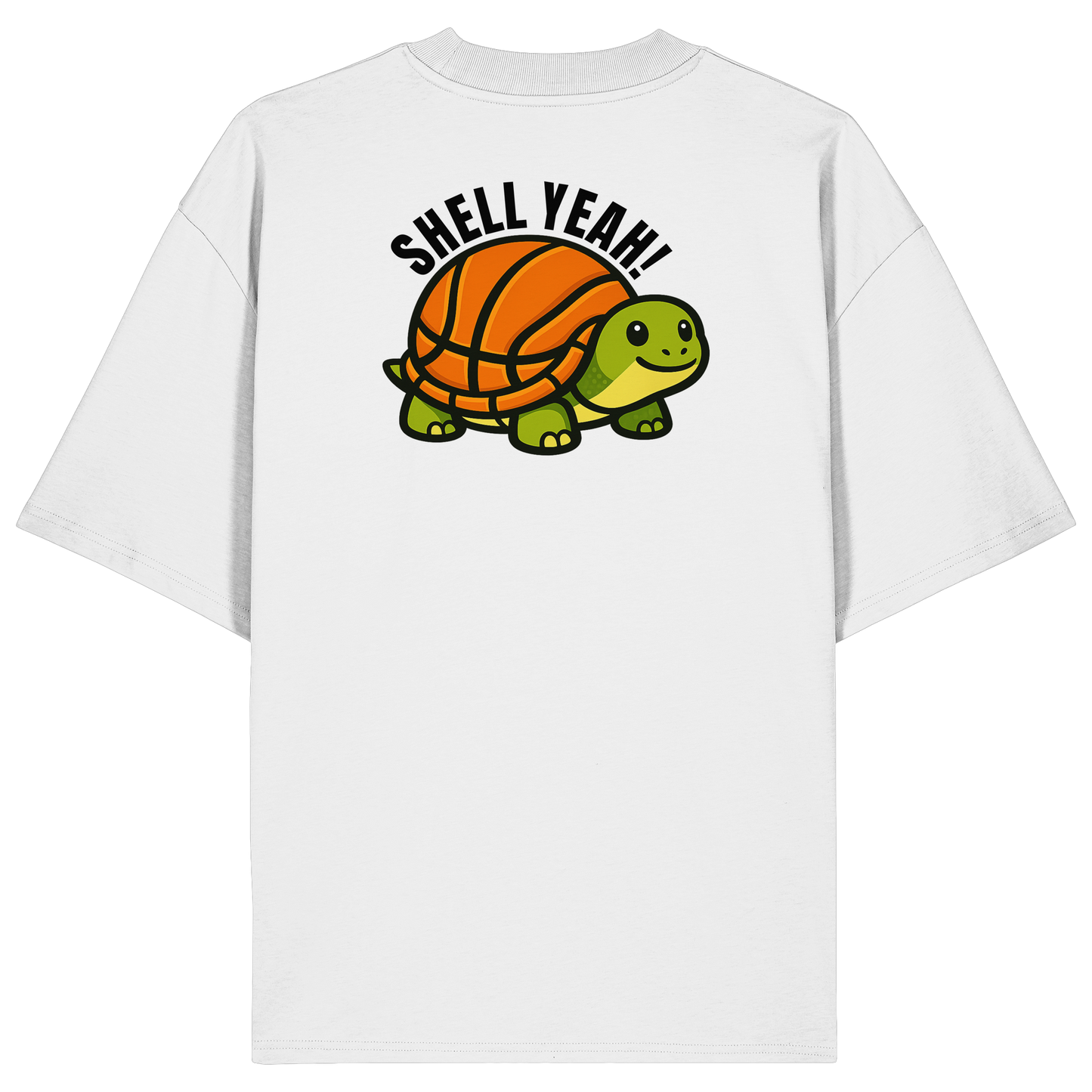 Mr. Turtle Backprint - Organic Oversize Shirt