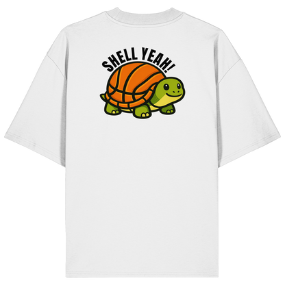 Mr. Turtle Backprint - Organic Oversize Shirt