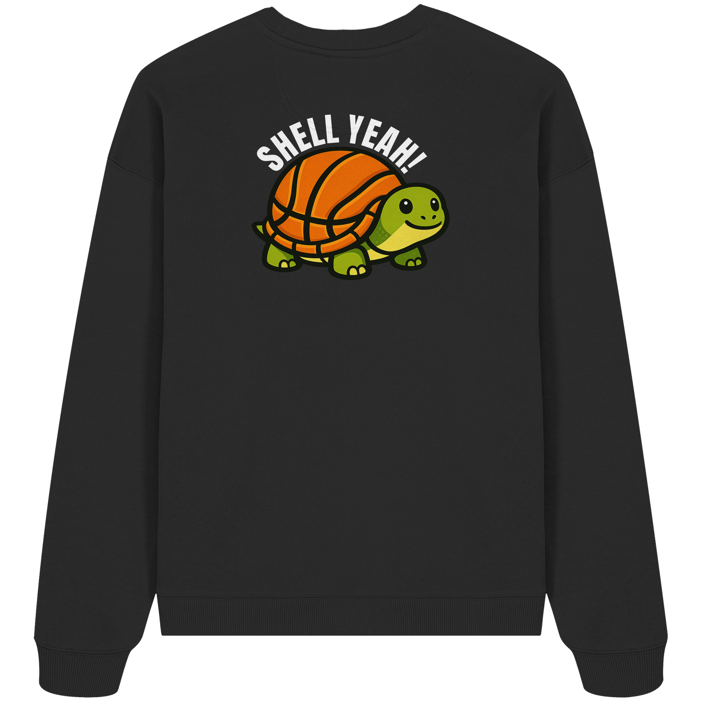 Mr. Turtle Backprint - Organic Oversize Sweatshirt