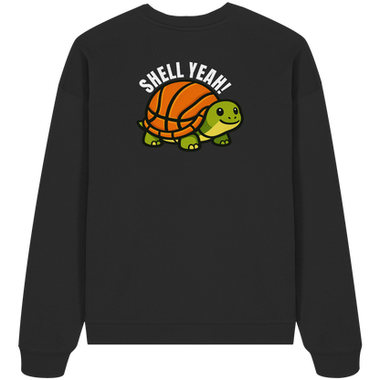 Mr. Turtle Backprint - Organic Oversize Sweatshirt