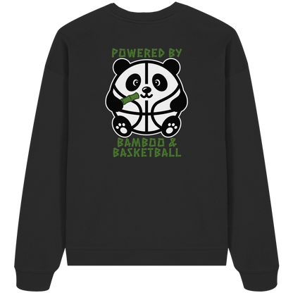 Basketball Panda Backprint - Organic Oversize Sweatshirt