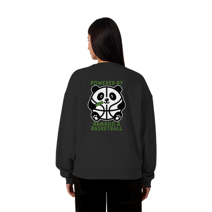 Basketball Panda Backprint - Organic Oversize Sweatshirt