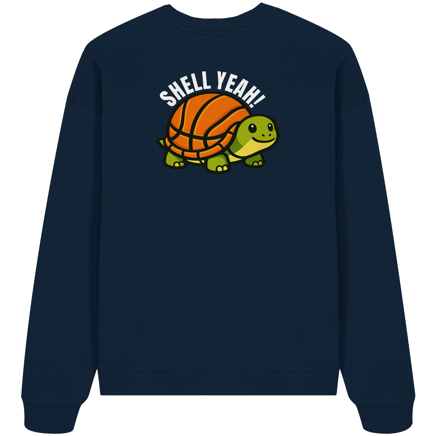 Mr. Turtle Backprint - Organic Oversize Sweatshirt