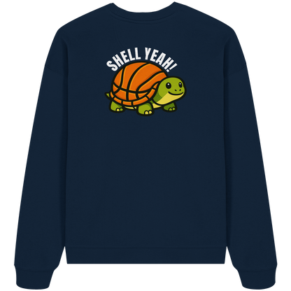 Mr. Turtle Backprint - Organic Oversize Sweatshirt