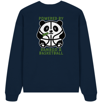 Basketball Panda Backprint - Organic Oversize Sweatshirt