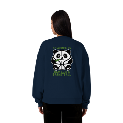 Basketball Panda Backprint - Organic Oversize Sweatshirt